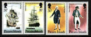 Pitcairn Is.-Sc#156-9- id8- unused NH set-US Bicentennial-Ships-1976-