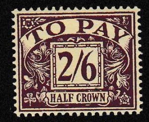 Great Britain 1914 2/6 Postage Due Scott J53 S.G. D54 VF/Mint LH/(*)