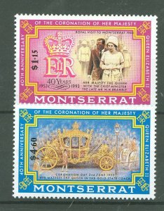 Montserrat #827-828  Single (Complete Set)