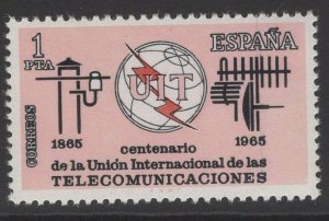 SPAIN SG1731 1965 CENTENARY OF ITU MNH 