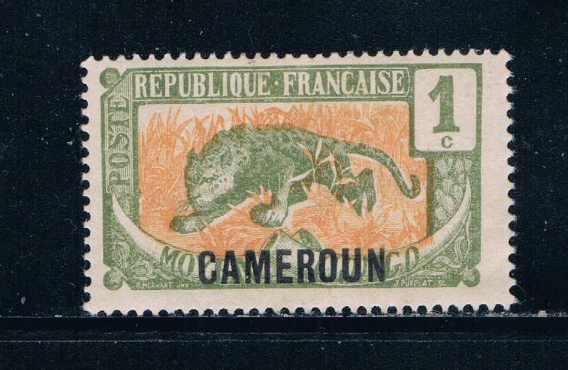 Cameroun 147 MLH Leopard overprint 1921 (C0213)+