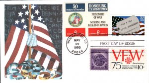 #2966 POW - MIA Combo Edken FDC