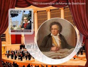 GUINEA BISSAU 2007 SHEET BEETHOVEN COMPOSERS