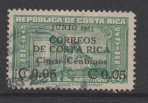 Costa Rica Scott #  257  USED  singles