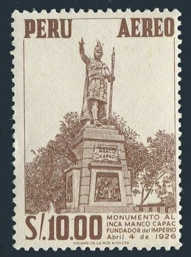 Peru C122, MNH. Michel 541. Manco Capac Monument, 1953.