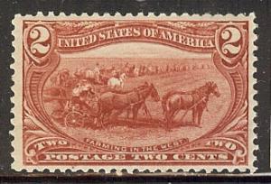 #286 Trans Miss 2c Mint Never Hinged, Gorgeous!