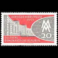 DDR 1959 - Scott# 455 Leipzig Fair Set of 1 NH