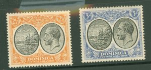 Dominica #71/72 Unused Single