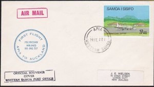 NEW ZEALAND 1978 first flight cover Polynesian Airlines Apia to Auckland...B2622