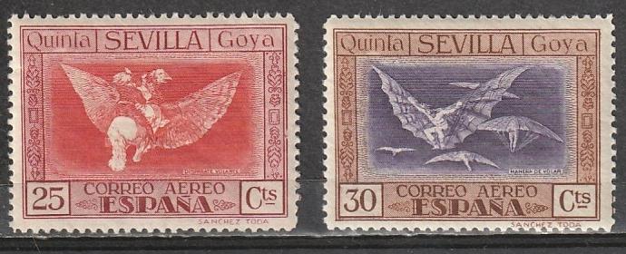 C20,C25 Spain Mint OGLH Air Mail