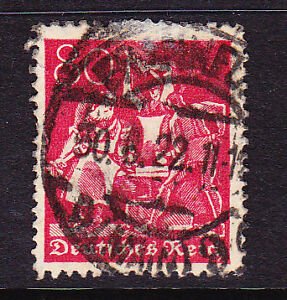 GERMANY 1921 80pf RED  FU SG 161