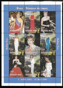 Burkina Faso Scott 1090A  MNH  Princess Diana