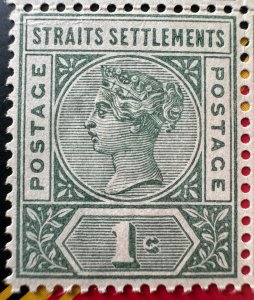 MALAYA STRAITS SETTLEMENTS 1892 QV 1c MNH SG#95 M1941a