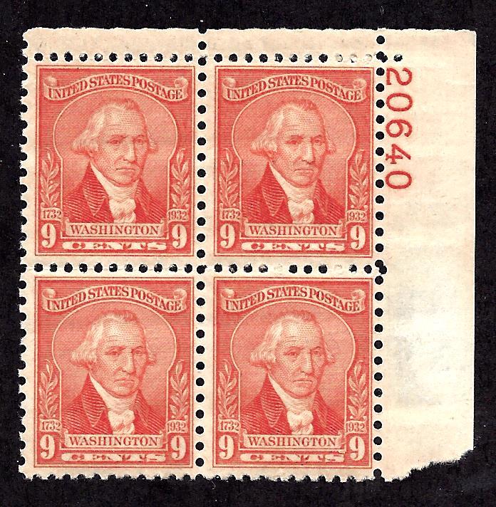 714 Mint,OG,NH... Plate Block of 4... SCV $45.00