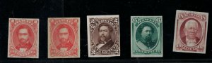 Hawaii #31P3 #33P3 #34P3 #35P3 Very Fine Plate Proofs On India