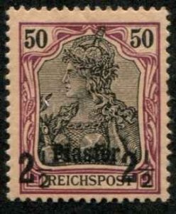 German Offices Turkey SC# 19 2-1/2Piaster on 50pf o/p on Germany MH ink 2 on b