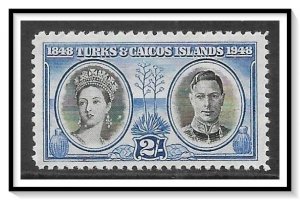 Turks & Caicos #98 Victoria & George V MLH