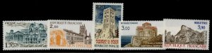 France 1947-51 MNH Cathedral, St Michel de Cuxa Abbey, Talmont Church