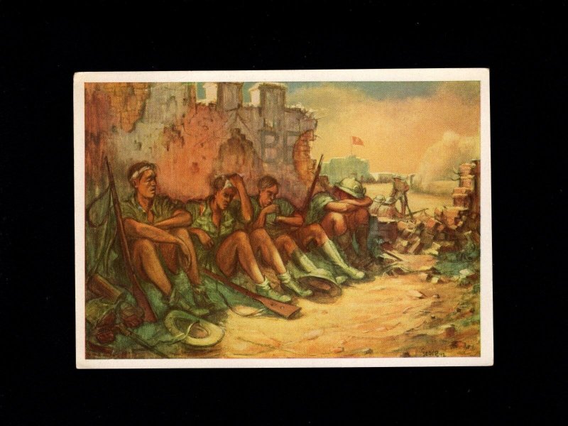Germany Unused Postcard Africa Corps Soldiers Luftgaukommandos Expo c1942 7p