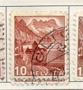 Switzerland Helvetia 1934-48 Early Issue Fine Used 10c. NW-168686