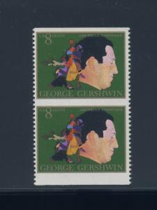 Scott #1484a Gershwin Error Mint Pair of 2 Stamps NH (Stock 1484-1)