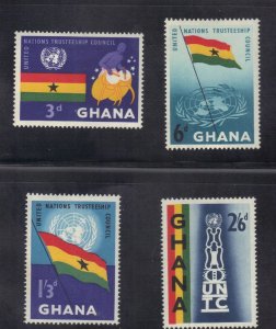 GHANA SCOTT #67-70 MH  1959