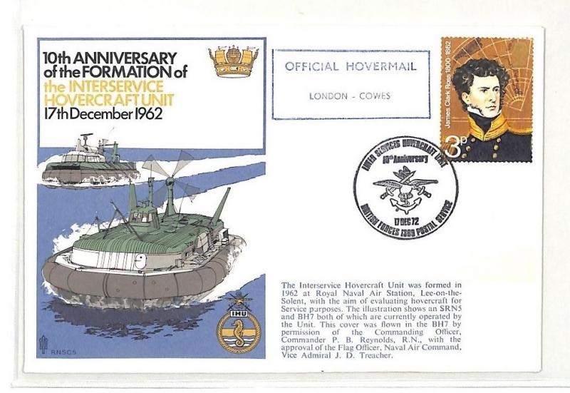 BK160 GB 1972 Anniversary Formation Inter Service Hovercraft Unit Cover PTS