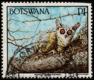 Botswana 532 - Used - 1p Lesser Bush Baby (1992) (cv $3.20) (2) +