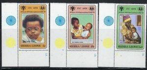 Sierra Leone 451-53 MNH 1979 Year of the Child (fe9198)