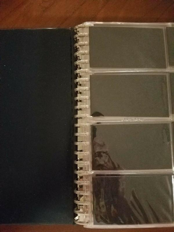 WPPhil Stamp Album 22 ring with 24 Eight pocket pages each has black backing