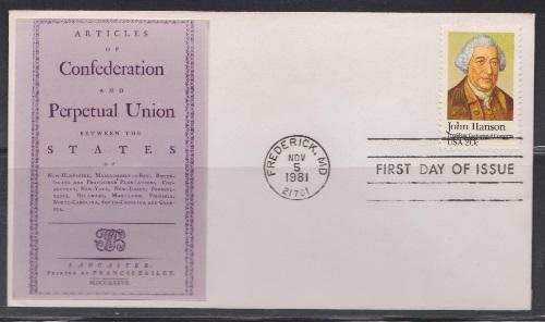 1941 John Hanson Unaddressed QCP FDC