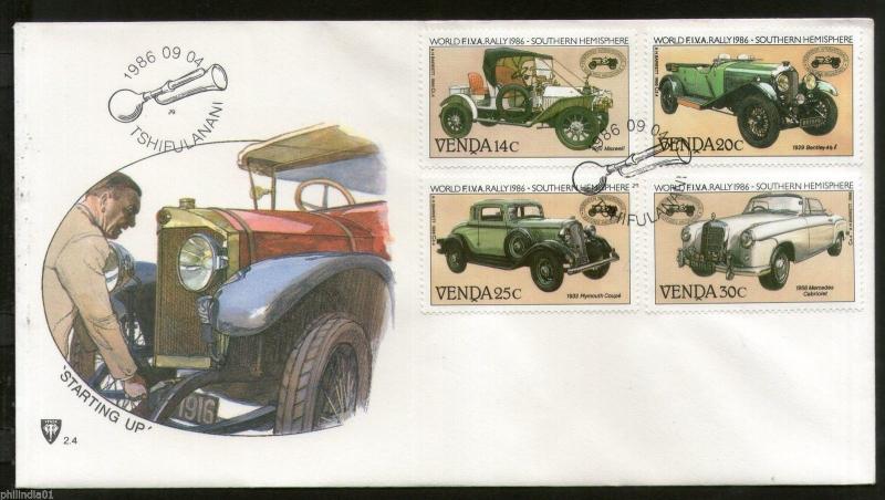 Venda 1986 World Classic Car Rally Mercedes Horn Transport Sc 157-60 FDC # 16450