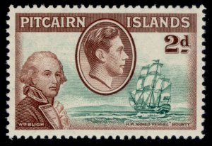 PITCAIRN ISLANDS GVI SG4, 2d green & brown, M MINT.