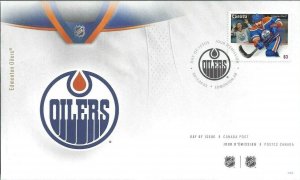 Canada scott 2672 Edmonton Oilers FDC 2013