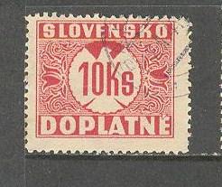 SLOVAKIA Sc# J23 USED VGF Postage Due WMK 263