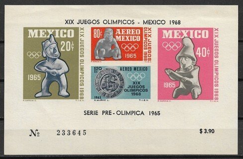 1965 Mexico C310a Summer Olympics MNH S/S