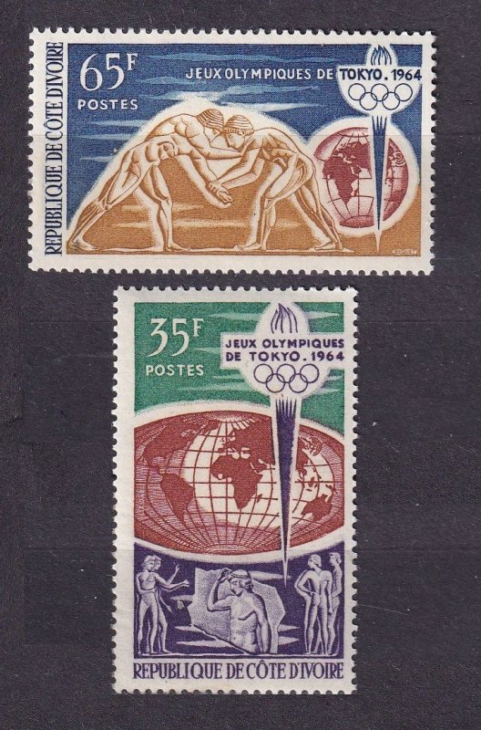 1964 Ivory Coast Cote d'Ivoire 269-270 1964 Olympic Games in Tokio 4,60 €