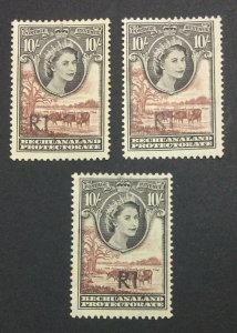 MOMEN: BECHUANALAND 1961 TYPES MINT OG 2NH/1H LOT #60920