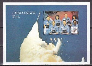 Grenada, Scott cat. 2331. Challenger Space Crew s/sheet.