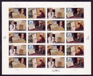 USA-Sc#4021-4- id11-unused NH sheet-Benjamin Franklin-2006-