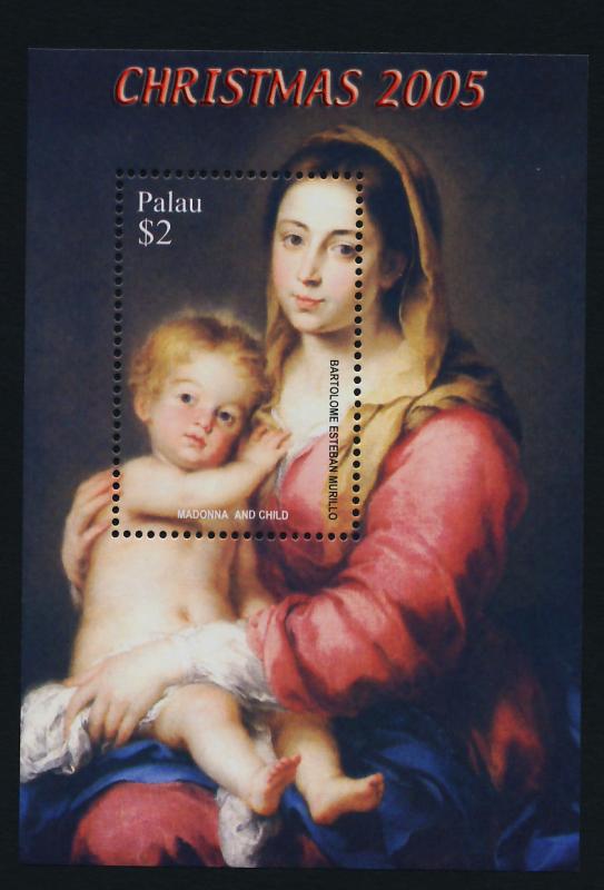 Palau 845-9 MNH Christmas, Art, Paintings