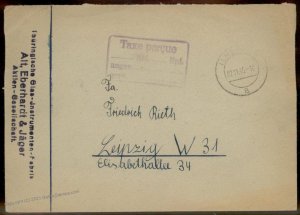 Germany 1945 Ilmer Hoehe Post-WWII Taxe Percue Gebuehr Bezahlt Fee Paid C G90610