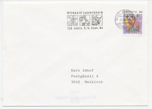 Cover / Postmark Switzerland 1994 Stag - Horse - Lynx
