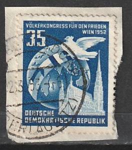 #119 Germany DDR Used on paper