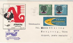 Germany 1961 Frankfurt-Tokyo 1st Flight Airmail LH 640 Stamps Cover Ref 29375