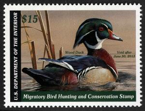 US Sc RW79 $15.00 2012 MNH OG VF Federal Duck Hunting Permit Stamp