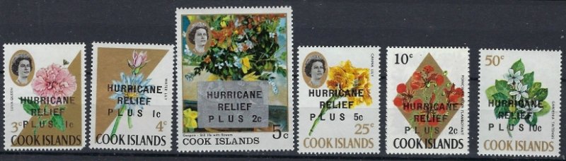 Cook Is B1-7 MNH 1968 surcharged set (mm1366)