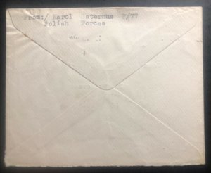 1941 Polish Forces Field post In Dundee Scotland Cover To Army Corps