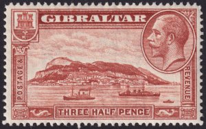 Gibraltar 1931-33 #96-99 vf mh ' George V & Rock of Gibraltar ' Set...