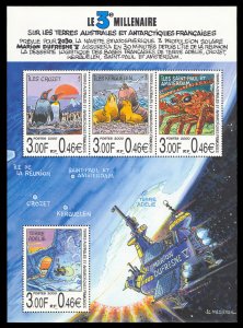 French Southern & Antartic FSAT 2000-   Third Millennium  MNH Sheet # 274